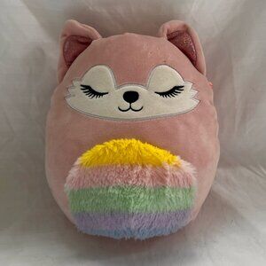 Squishmallow Alessi the Pink and Rainbow Fox